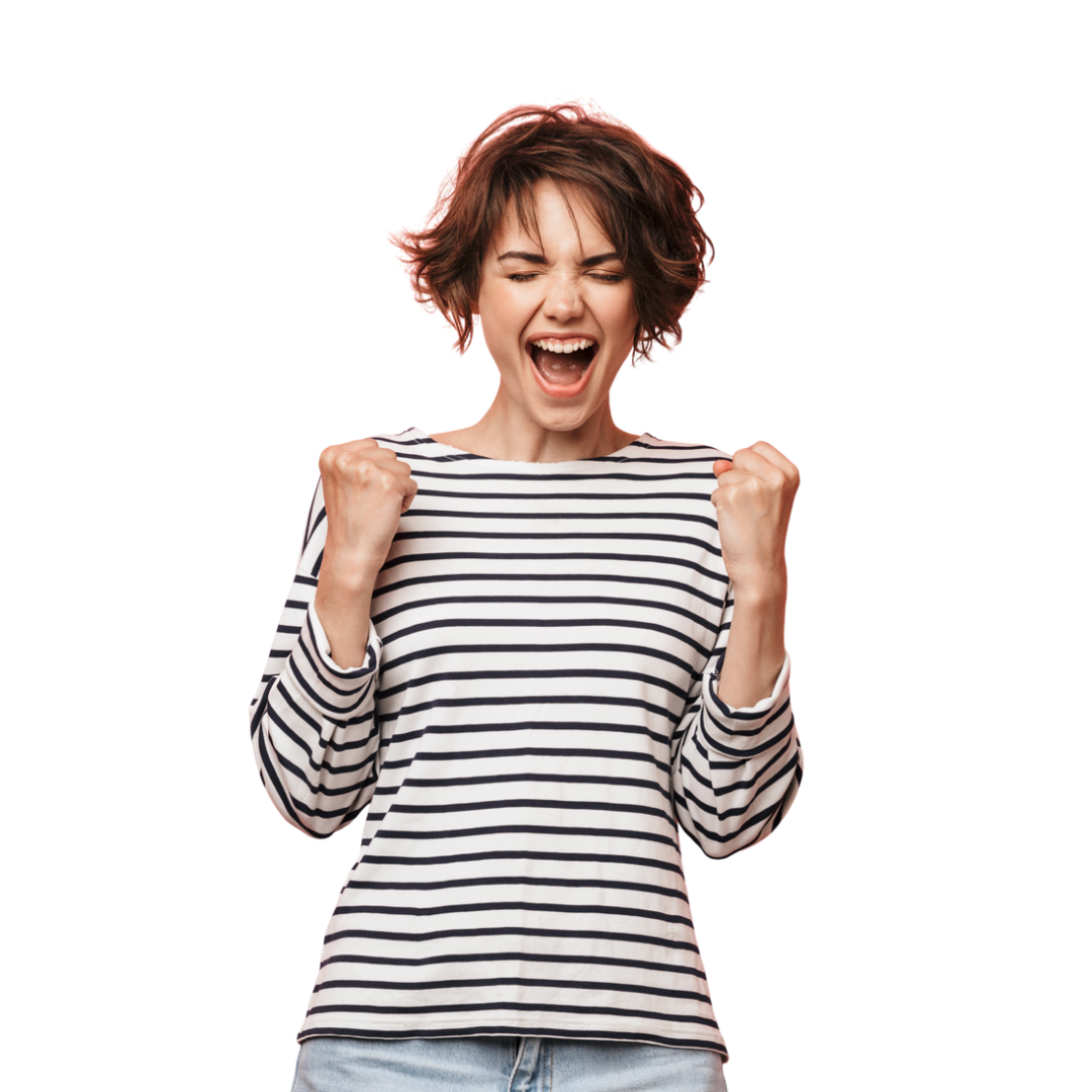 Happy Review person