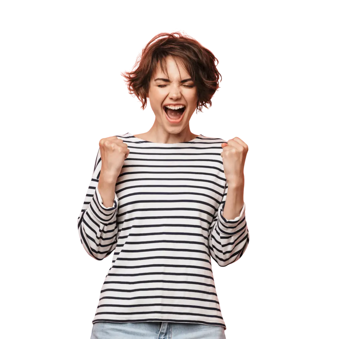 Happy Review person