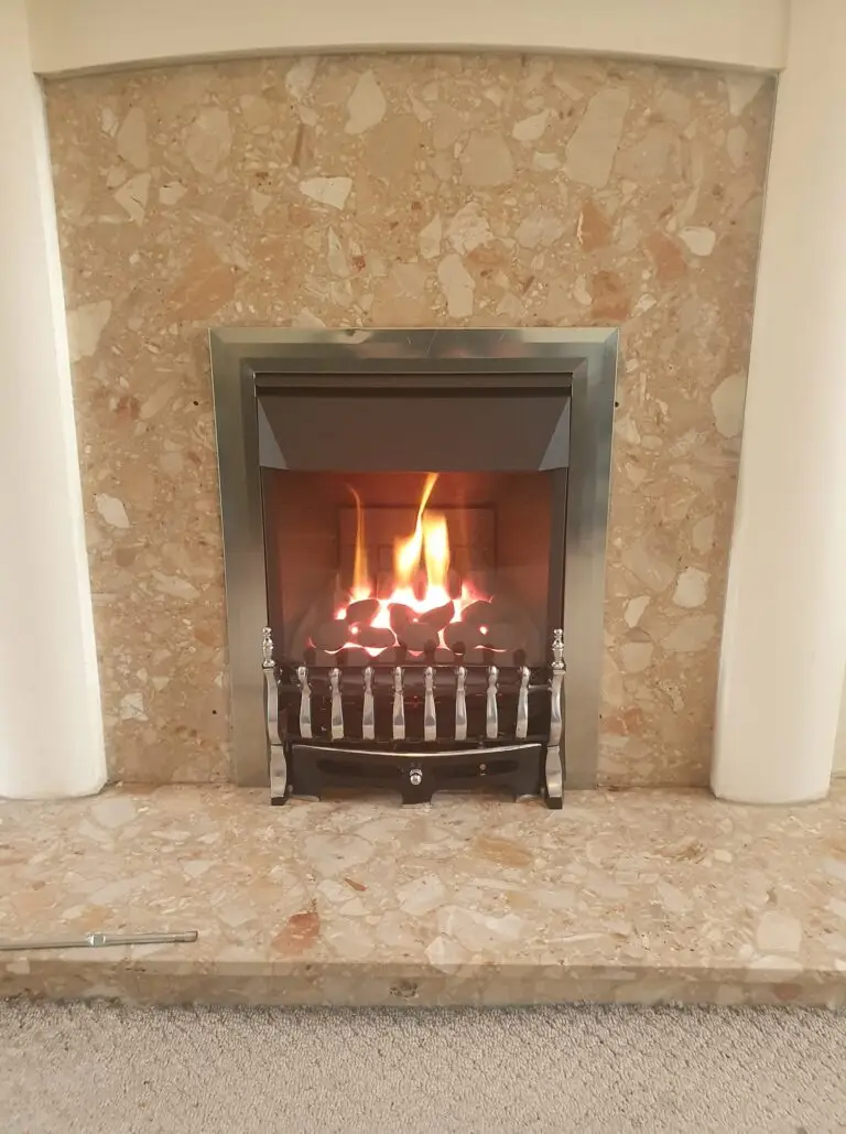 Gas fire gas safety check in the West Midlands