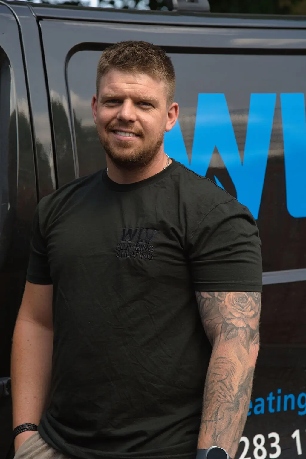 Boiler installer at WLV explaining boiler installation in Dudley