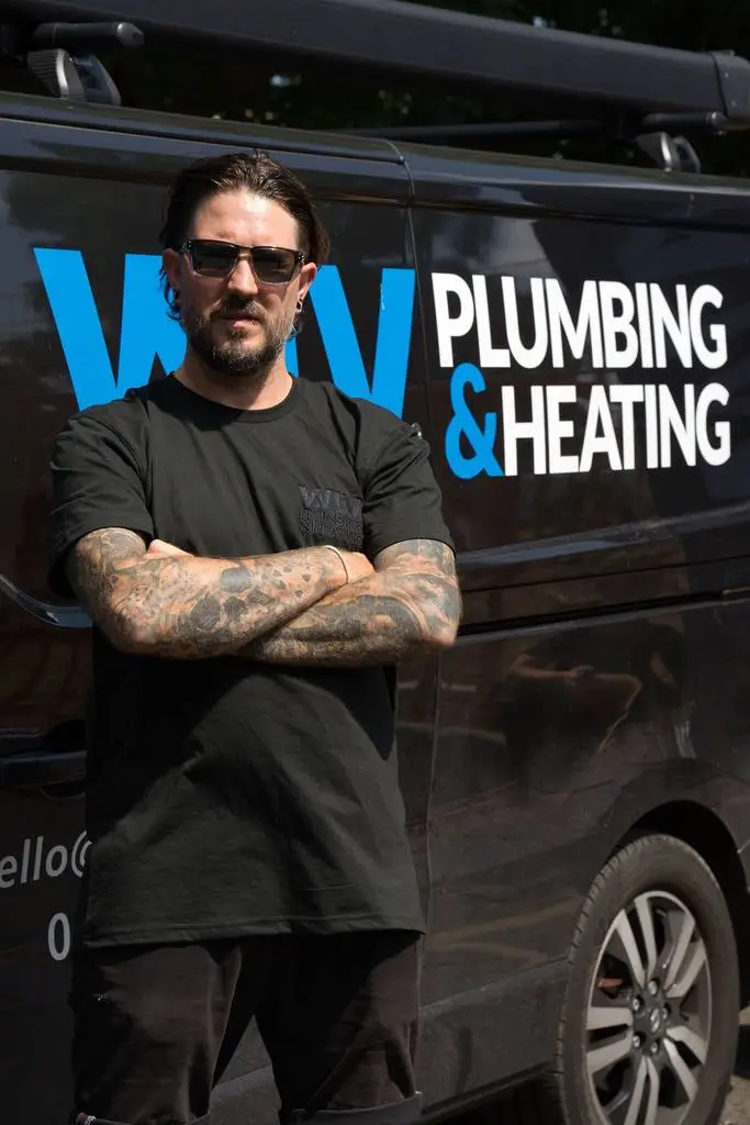 David at WLV standing next to the van